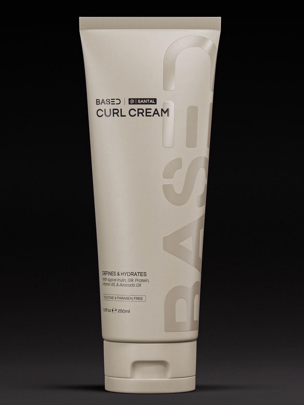 BASED Santal CURL CREAM, Defines & Hydrates, 8.5 fl oz (250mL) - New / Sealed